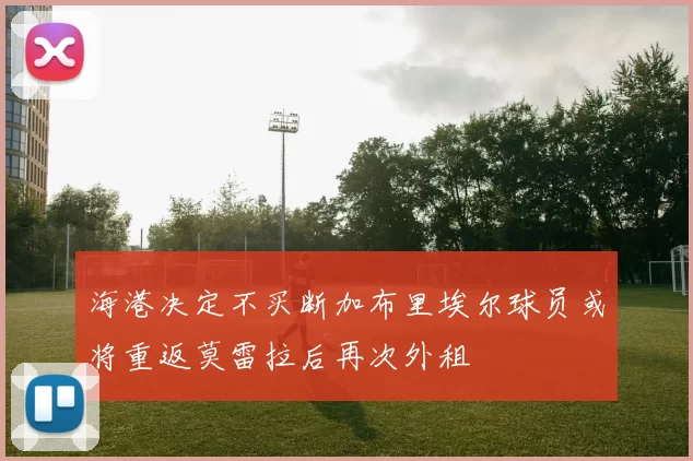 海港决定不买断加布里埃尔球员或将重返莫雷拉后再次外租